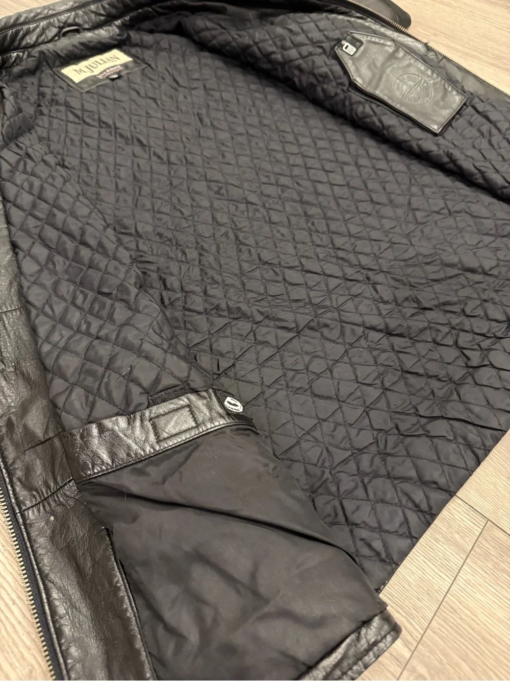 M. Julian Vintage Wilson’s Leather Full Zip Y2K Biker Men’s Size: XL Car Jacket
